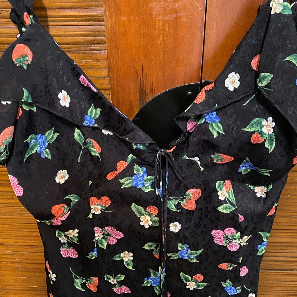 Zara strawberry dress New small